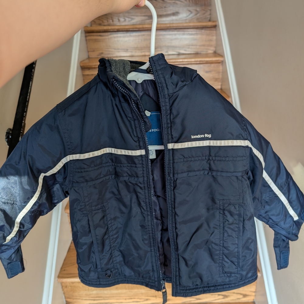 London Fog Kids 4T Navy Puffer Jacket -Excellent Condition